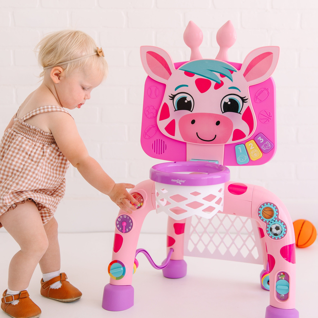 Giraffe Play & Score Activity Center - Pink-gallery-41429453930712