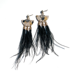 Leopard Feather Dangle