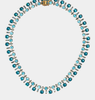 STELLAR MULTI STONE BOLD COLLAR NECKLACE