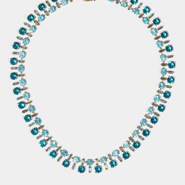 STELLAR MULTI STONE BOLD COLLAR NECKLACE-gallery-48513060634883