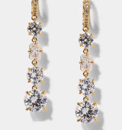 STELLAR CZ LINEAR LEVERBACK EARRINGS