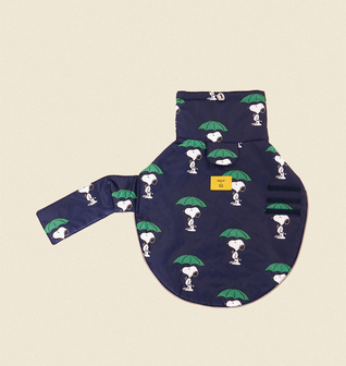Snoopy and Woodstock Raincoat - Navy