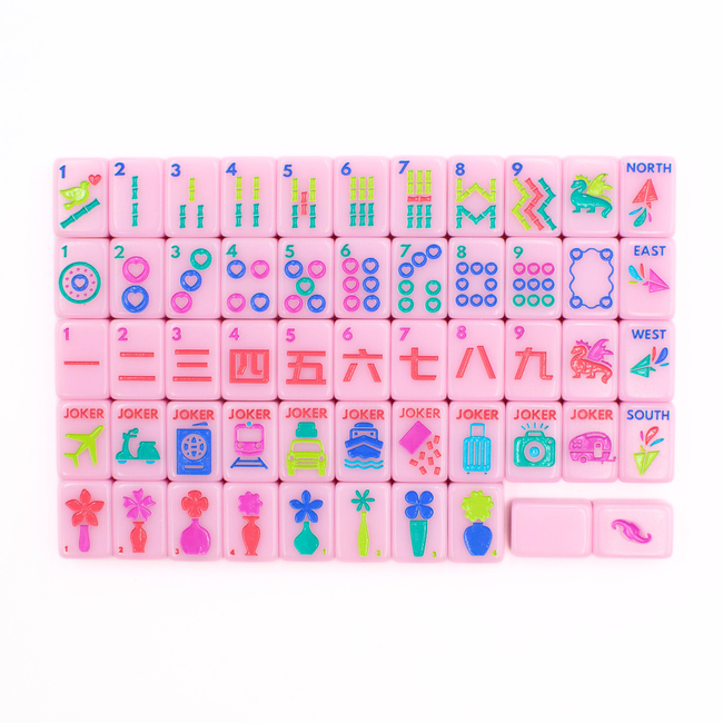 MINI TRAVEL MAHJONG | Mini Anywhere Series | Pink-gallery-50432680231223