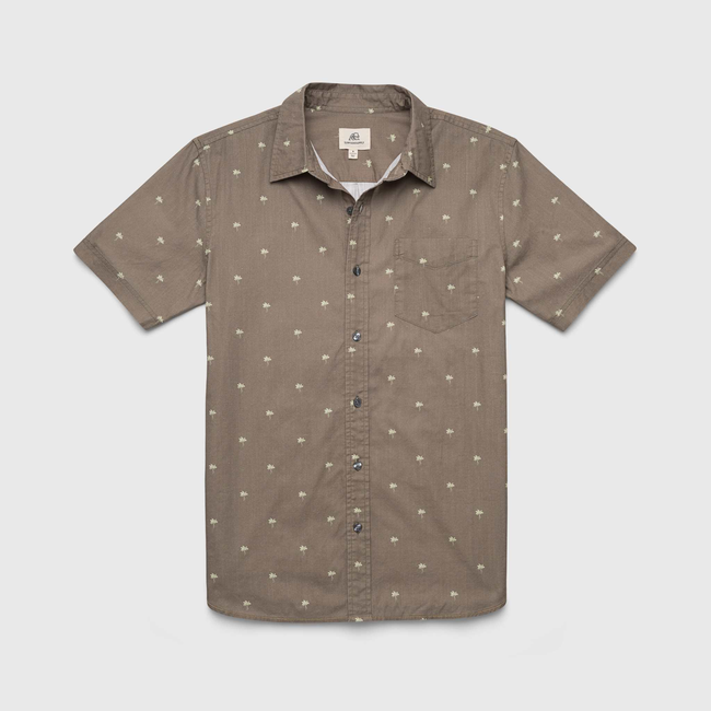 Joey Palm Shirt - Olive-gallery-42414984102146