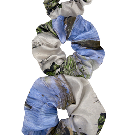 Babs Eco-chic scrunchies - California Beach Print - Set of 3 Sizes