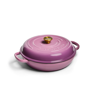 Chef Joe Sasto's Exclusive Enameled Cast Iron Round Braiser | 3.6QT/3.4L