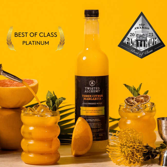 25.4oz THREE CITRUS MARGARITA JUICE COLD PRESSED-gallery-52898741027183