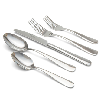 Signature Stainless Steel Flatware Set (20-Piece Set, 4 Place Settings)