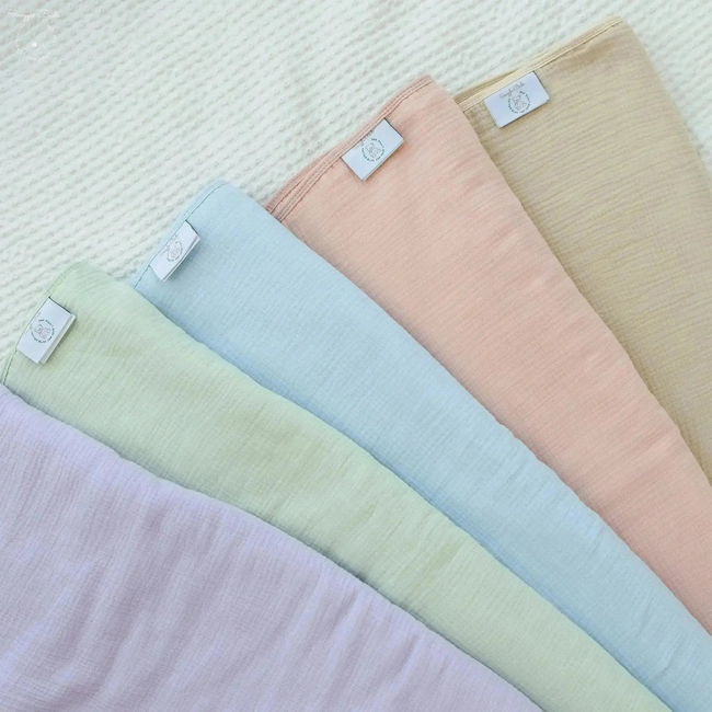 100% Muslin Cotton Blanket – Sage Green Solid (Available in Two Sizes)-gallery-46906246234345