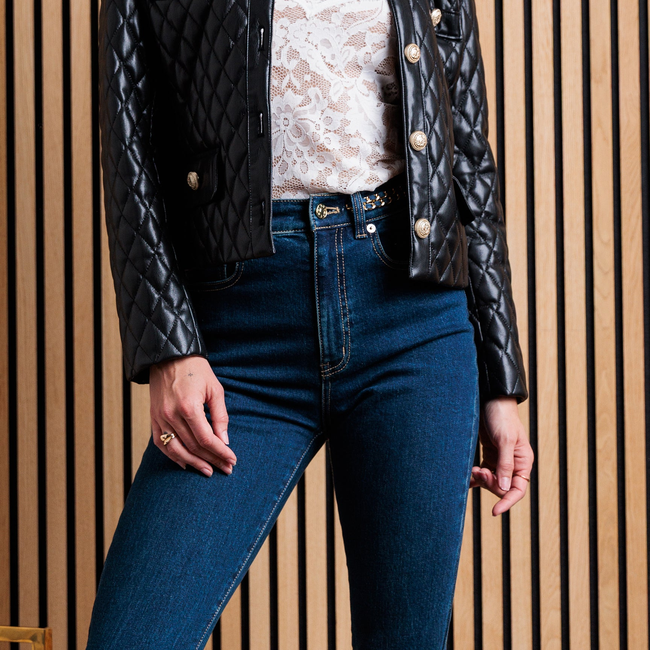 Brevel Quilted Vegan Leather Jacket-gallery-44649416622330