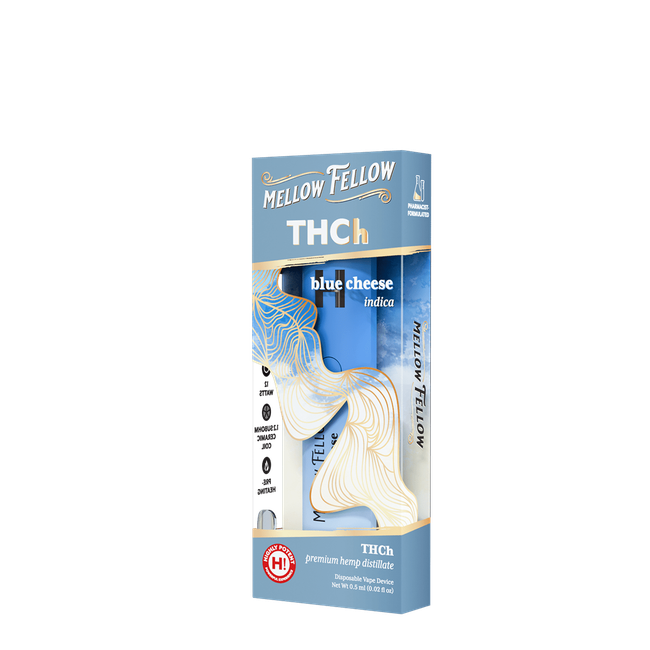 THCh 0.5g Disposable Vape - Blue Cheese (Indica)-gallery-37467802206414