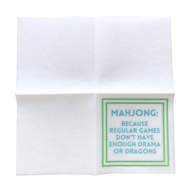 MAHJONG NAPKINS | 5'' x 5'' Luxury, Linen-Feel, Eco-Friendly-gallery-49554009063735
