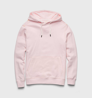 Marine French Terry Hoodie - Barley Pink