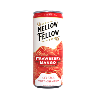 Delta 9 THC + CBD Seltzer Beverage 20MG - Strawberry Mango