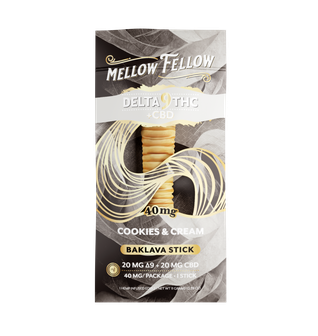 Delta 9 THC + CBD Baklava Sticks - Cookies & Cream 40mg