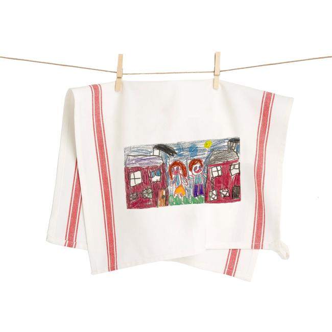 Red Striped Custom Kids Artwork Towel-gallery-38233210847455