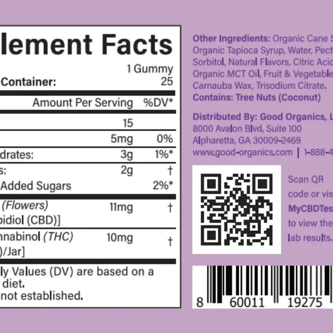 Blackberry Lime Gummies - 10mg THC-gallery-46361268289845