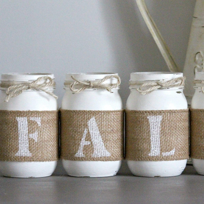 White Farmhouse Fall Home Decor | Fall Table Centerpieces - Two Sided-gallery-31632175763