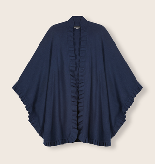 Volant Knitted Cashmere Cape