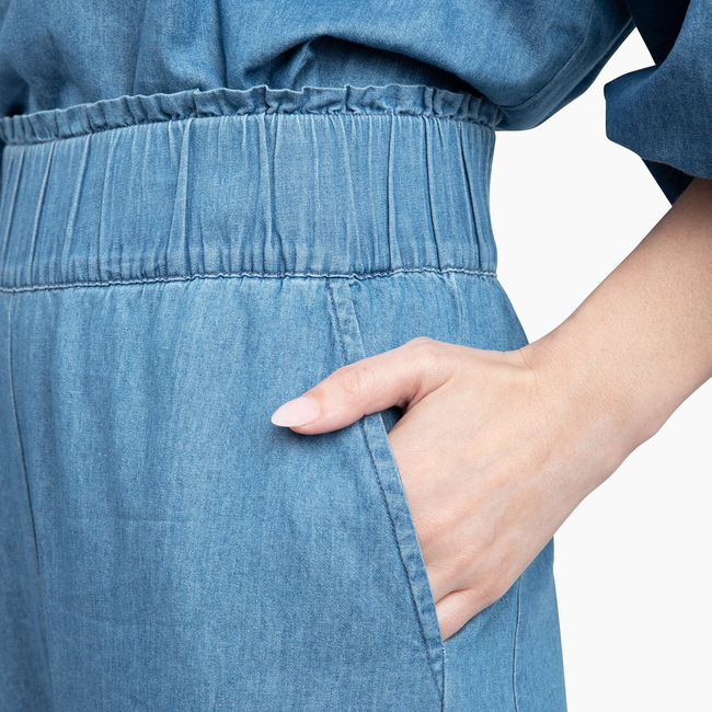 Take Pause Pant Set - Chambray-gallery-51834733166880