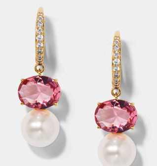 NATURAL BEAUTY PINK DROP EARRING