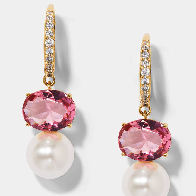 NATURAL BEAUTY PINK DROP EARRING-gallery-46884321460483
