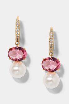 NATURAL BEAUTY PINK DROP EARRING