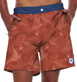Mens Luxury Swim Trunks | El Colibrí