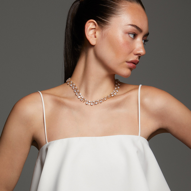 STELLAR CZ BOLD COLLAR NECKLACE-gallery-48486123798787