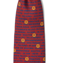 Legal Latin Tie - Red Silk