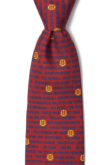Legal Latin Tie - Red Silk