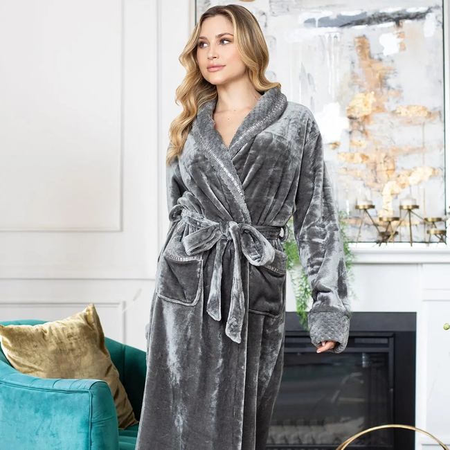 Women's Ultra Soft Plush Bathrobe-gallery-39237679251706