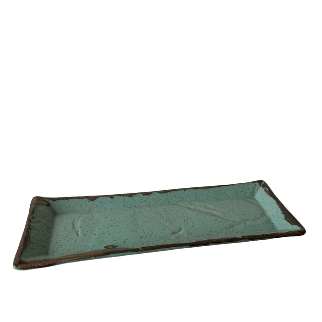 Medium Rectangular Tray in Echeveria Teal-gallery-39774129750205