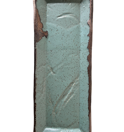 Medium Rectangular Tray in Echeveria Teal