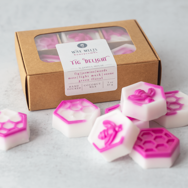 Fig Delight Honeycomb Coconut Wax Melts | Fig + Jasmine + Moss + Musk-gallery-30219086889030