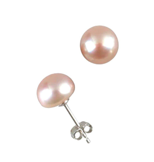 Pearl Earrings-Pearl Stud Earrings-Champagne Pearl Earrings