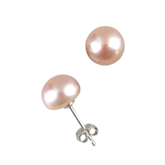 Pearl Earrings-Pearl Stud Earrings-Champagne Pearl Earrings-gallery-30351745417274