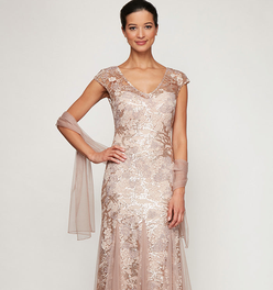 Petite - Emily Embroidered Fit and Flare Dress