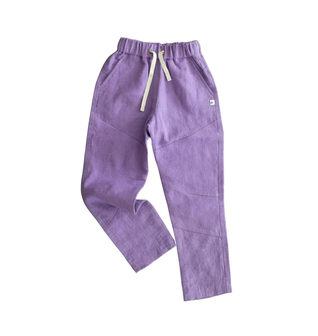 Ash Linen Pants - Lilac