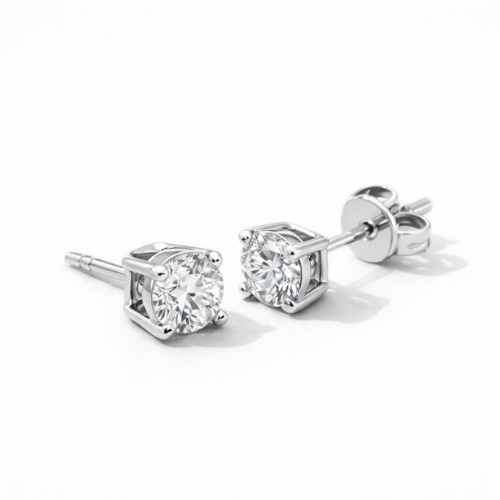 Honey Glow Signature Moissanite Studs-gallery-45808589799680