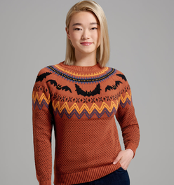 It Be Like 'Bat' Fair Isle Sweater