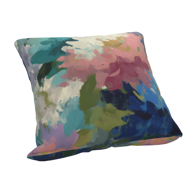 Garden Study Velvet Printed Pillow-gallery-34938431144049