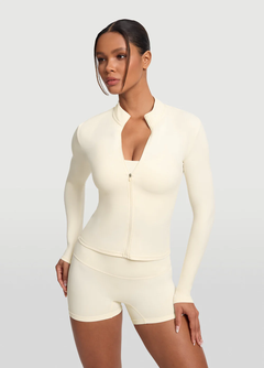 Sleek Zip-Up Long Sleeve Jacket