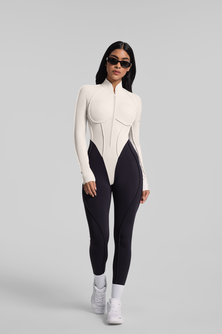 Two-Tone Full-Length Catsuit