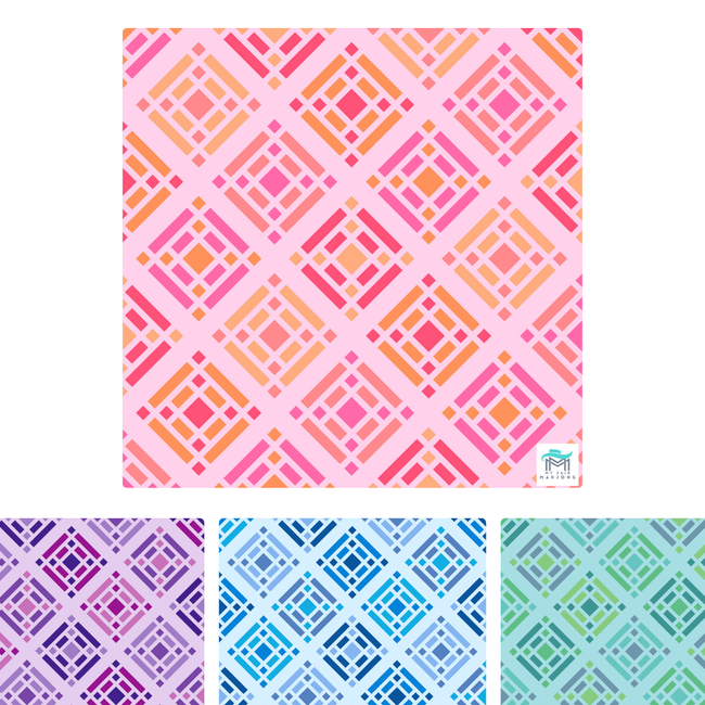 MAHJONG MAT | Brightside | 33" x 33"-gallery-50596609524023