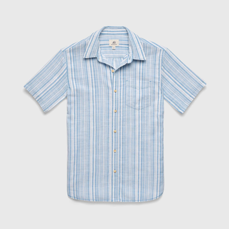 Joey Stripe Shirt - Cendre Blue