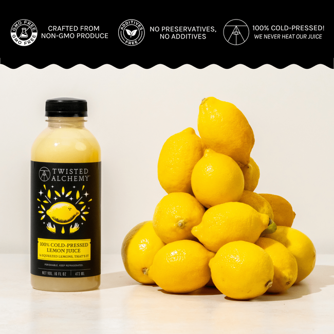 16oz 100% EUREKA LEMON JUICE COLD PRESSED-gallery-60314158825839