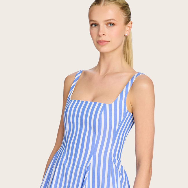Courtney Wide Stripe Poplin Dress-gallery-43917428949242