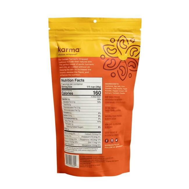 Golden Turmeric Wrapped® Cashews-gallery-40777400811807