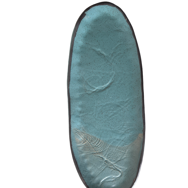 Large Oval Tray in Echeveria Teal-gallery-39774132502717